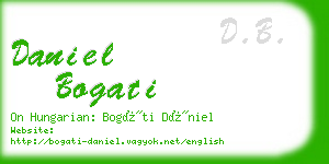 daniel bogati business card